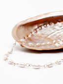 Roman necklace Octavia with clear pearls