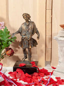 Statue Lar Familiaris, Roman household god, Alabaster plaster