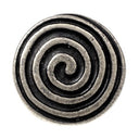 Decorative nail spiral (Celtic), silver plated brass