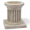Tea light holder Roman column, Alabaster plaster