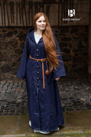 Overjas Tuala, blauw, wolmix