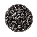 Viking disc fibula Filborna, Terslev style, silvered bronze