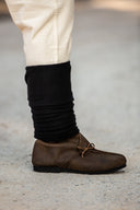 Leg wrappings Hredulf, black, wool mix