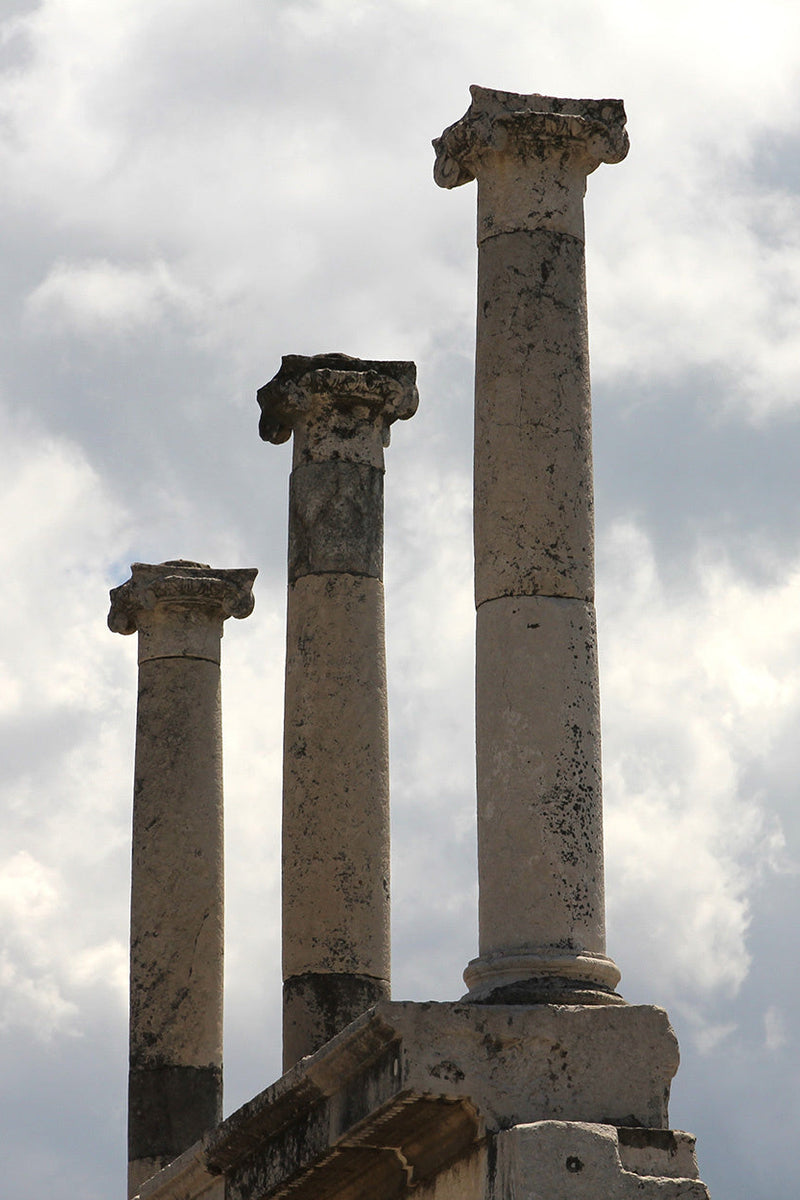 Zuilen van een Romeinse tempel