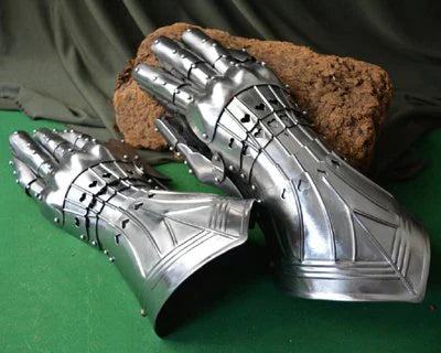 Medieval gauntlets and mittens