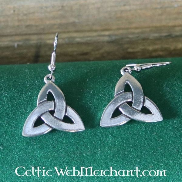 Keltische oorbellen met triquetra