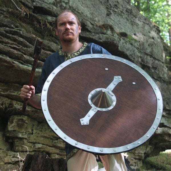 Houten Viking rondschild