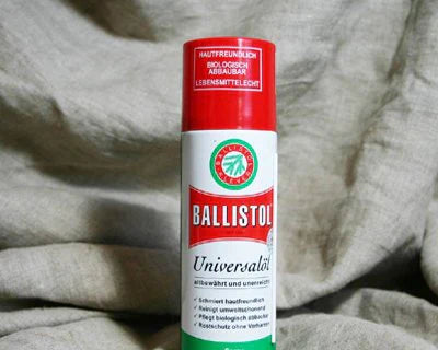 Ballistol anti-rustspray, maintenance of metal, steel, leather and wood