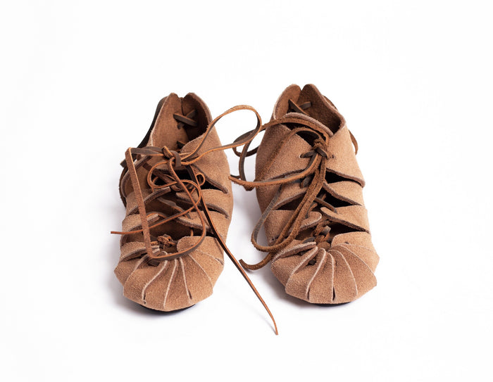 Iron Age sandals for kids brown