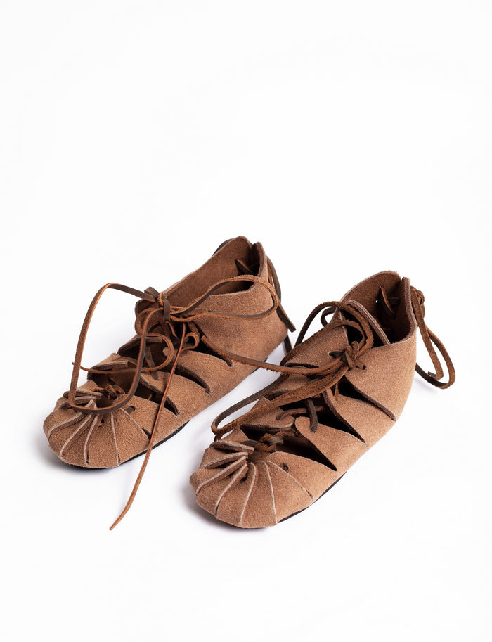 Iron Age sandals for kids brown