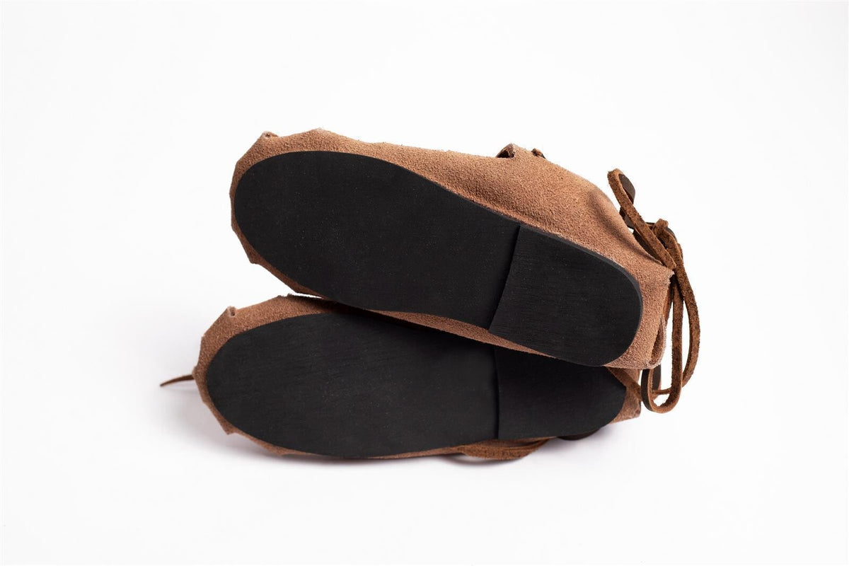 Iron Age sandals for kids brown