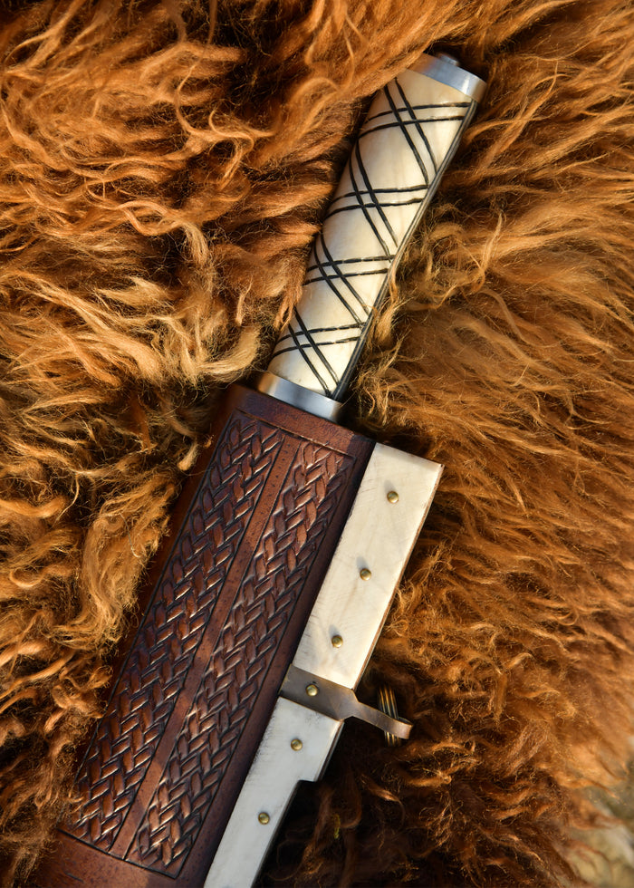 Deepeeka Viking seax met schede, semi-scherp