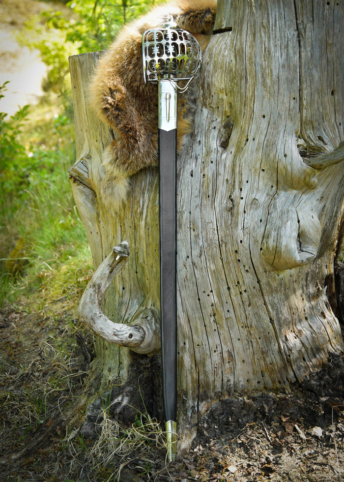 Deepeeka Eglinton 'Pinch of Snuff' Scottish Highland Officer's Broadsword, 18e eeuw, semi-scherp