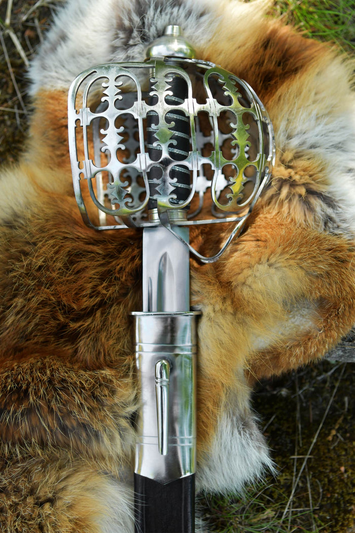 Deepeeka Eglinton 'Pinch of Snuff' Scottish Highland Officer's Broadsword, 18e eeuw, semi-scherp