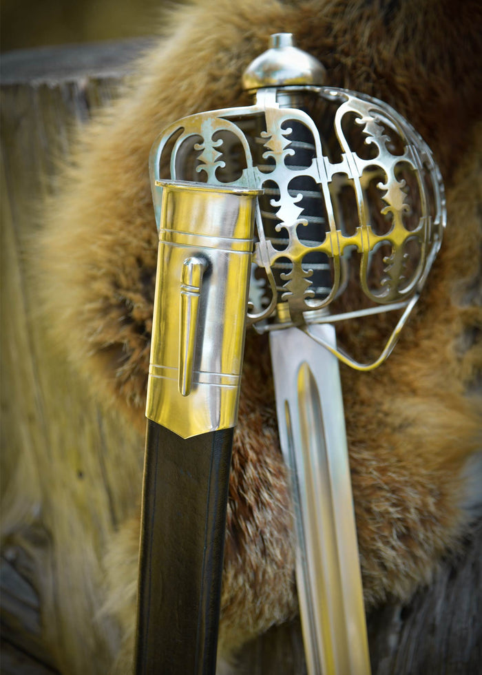 Deepeeka Eglinton 'Pinch of Snuff' Scottish Highland Officer's Broadsword, 18e eeuw, semi-scherp