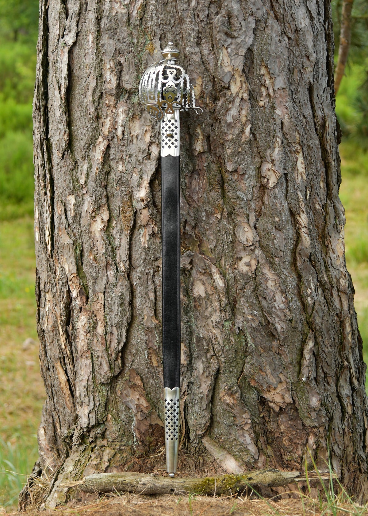 Deepeeka Schots basket-hilted broadsword, Stirling stijl, 18e eeuw, semi-scherp