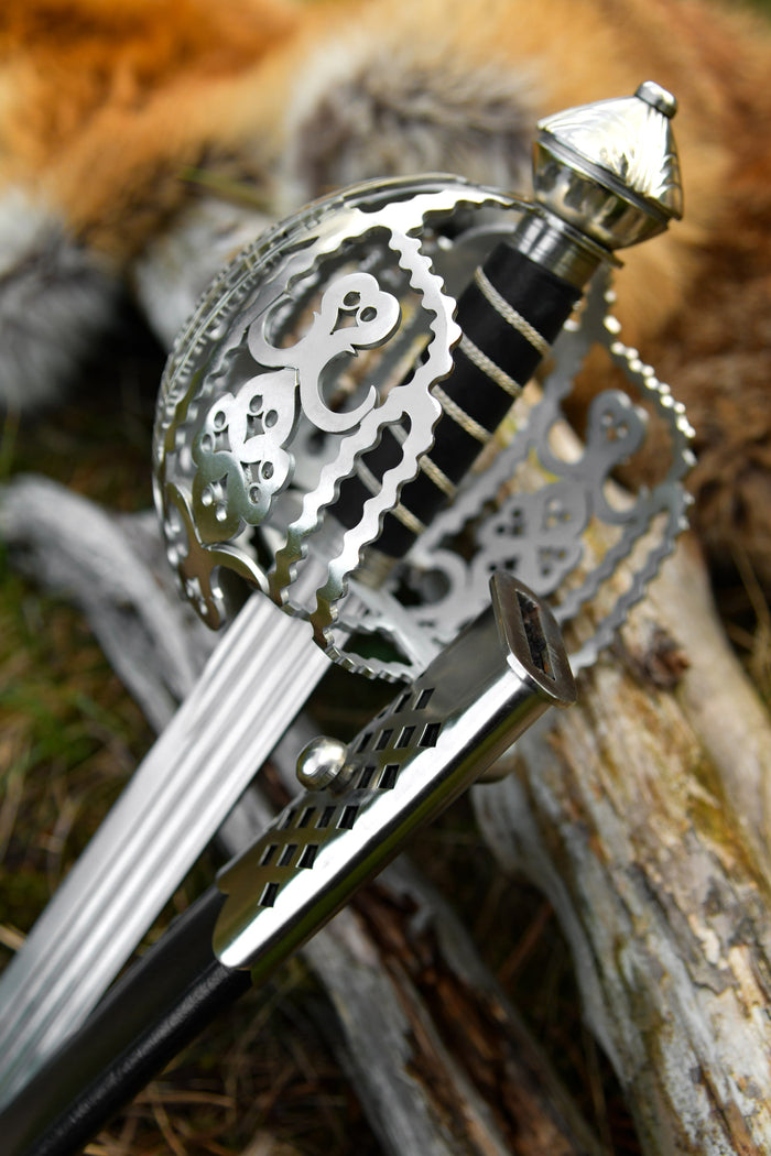 Deepeeka Schots basket-hilted broadsword, Stirling stijl, 18e eeuw, semi-scherp