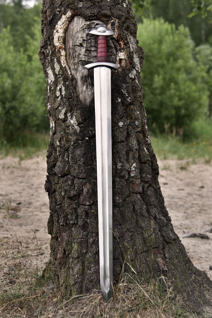 Deepeeka Brits Vikingzwaard met schede, Petersen type L, 10e eeuw, semi-scherp