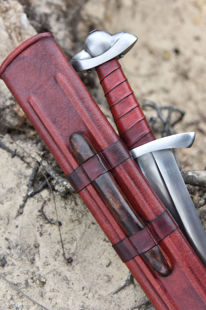 Deepeeka Brits Vikingzwaard met schede, Petersen type L, 10e eeuw, semi-scherp