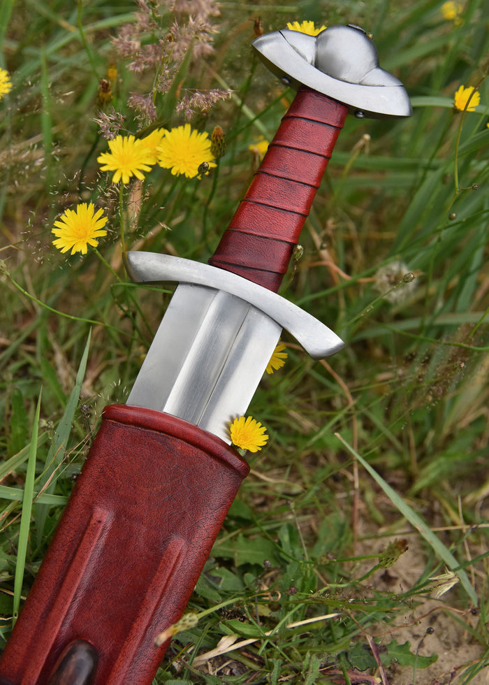 Deepeeka Brits Vikingzwaard met schede, Petersen type L, 10e eeuw, semi-scherp