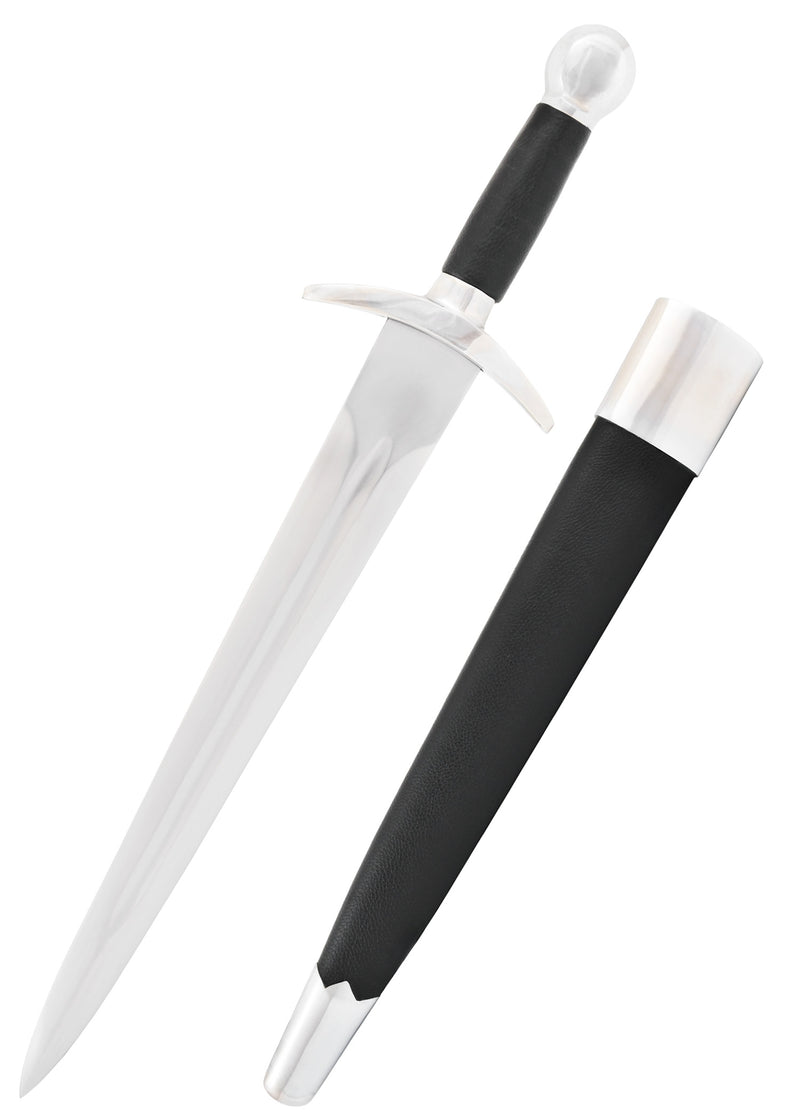 Mittelalterlicher Quillon Dolch, halbscharf