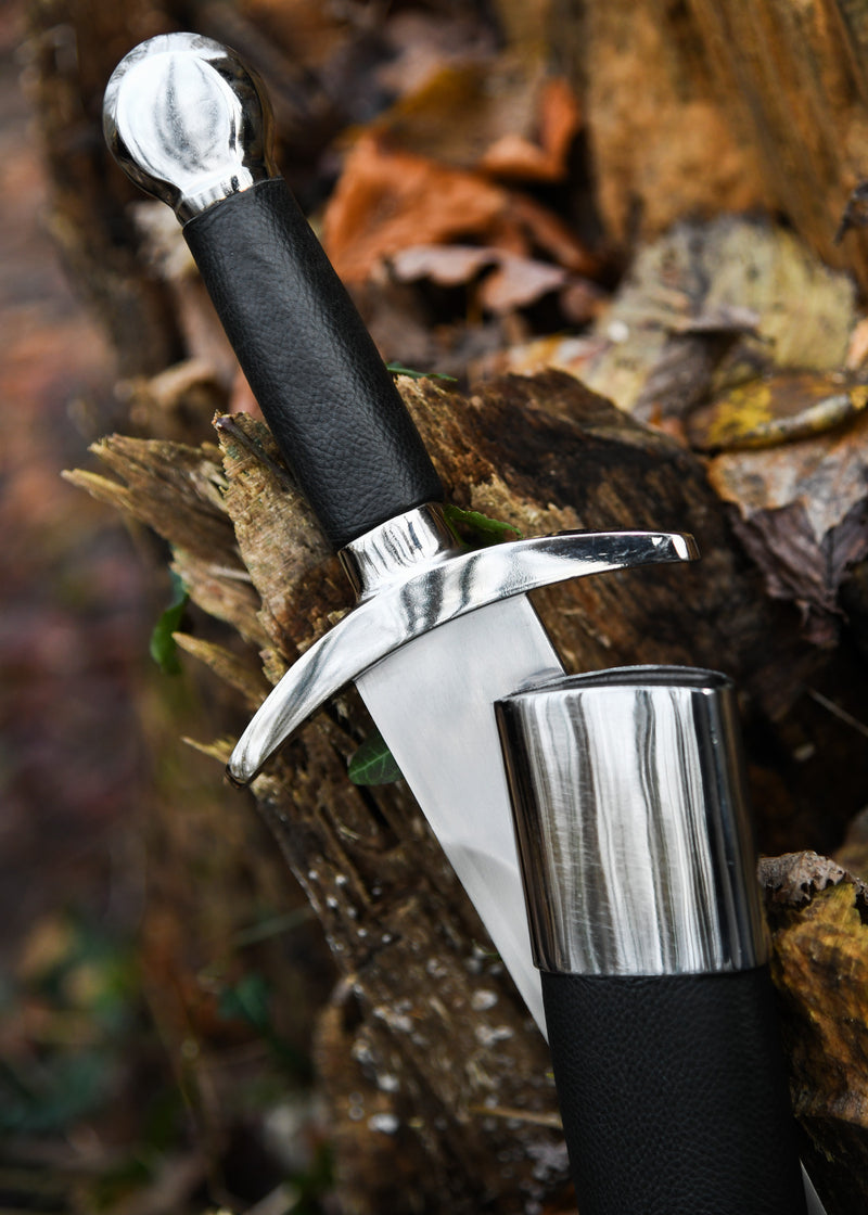 Mittelalterlicher Quillon Dolch, halbscharf