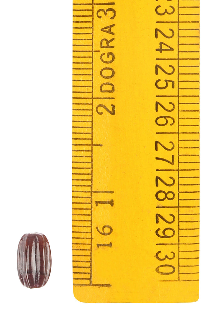 Viking glass bead Taxinge, brown, 5 pieces