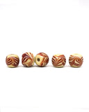 Viking glass bead Grötlingbo (Gotland), beige, 5 pieces