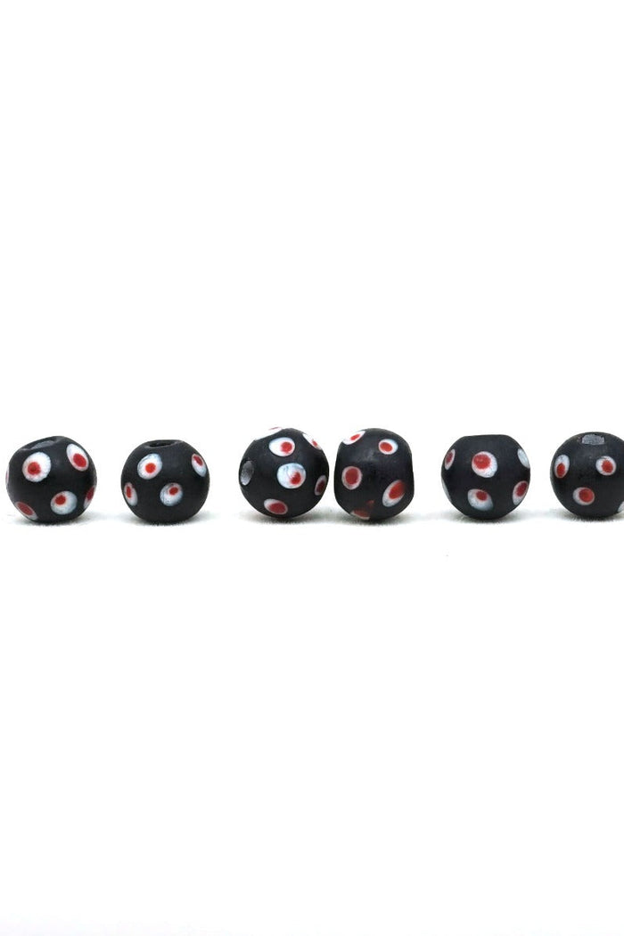 Medieval glass bead Halltorp, 5 pieces