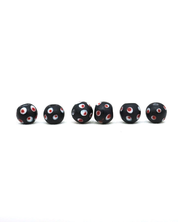 Medieval glass bead Halltorp, 5 pieces