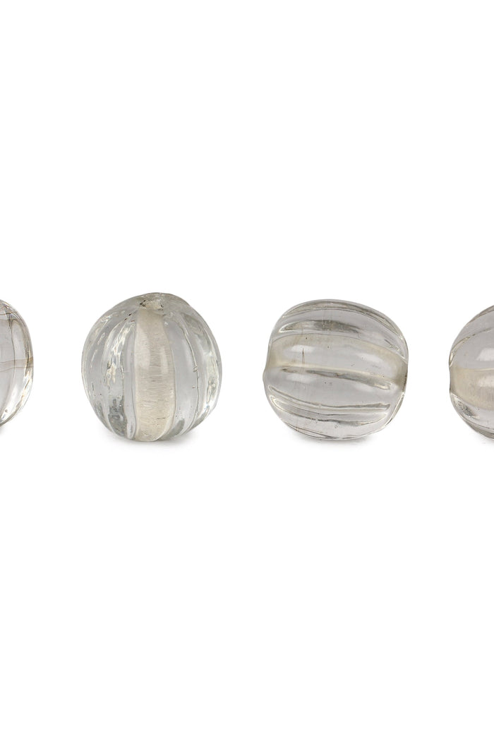 Transparent glass bead, 5 pieces