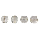 Transparent glass bead, 5 pieces