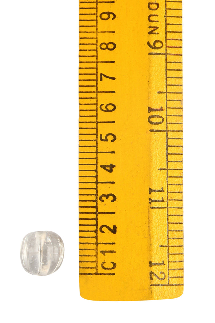 Transparent glass bead, 5 pieces