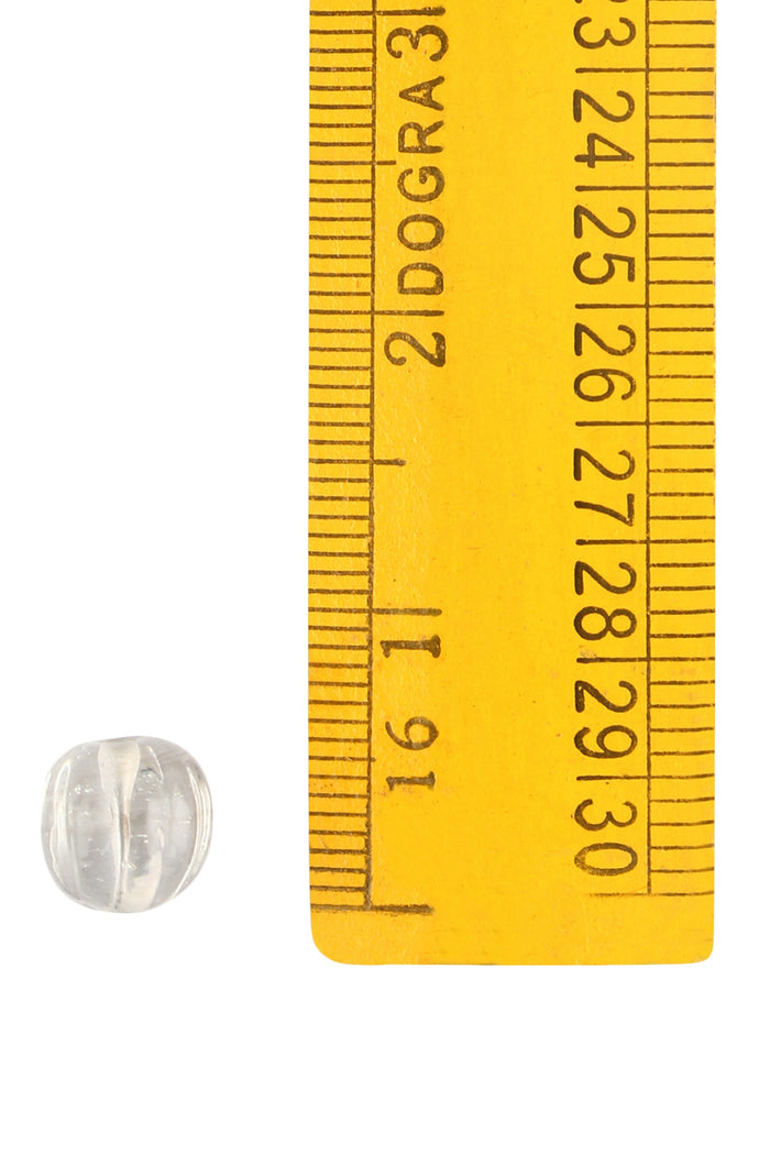 Transparent glass bead, 5 pieces