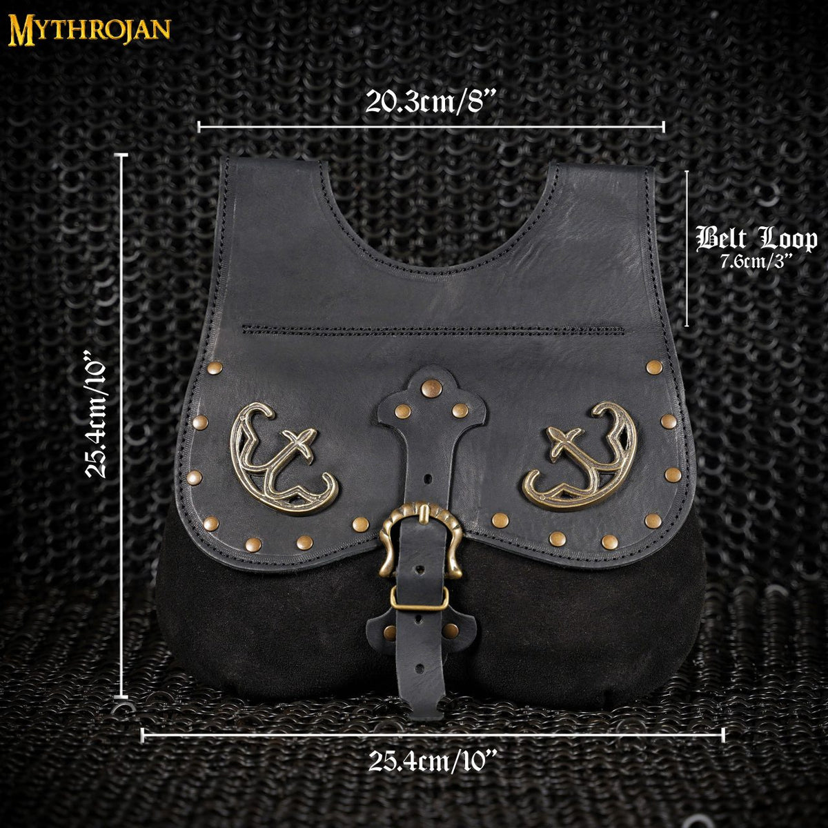 Late medieval kidney purse with fittings, black, 14th-15th centuries