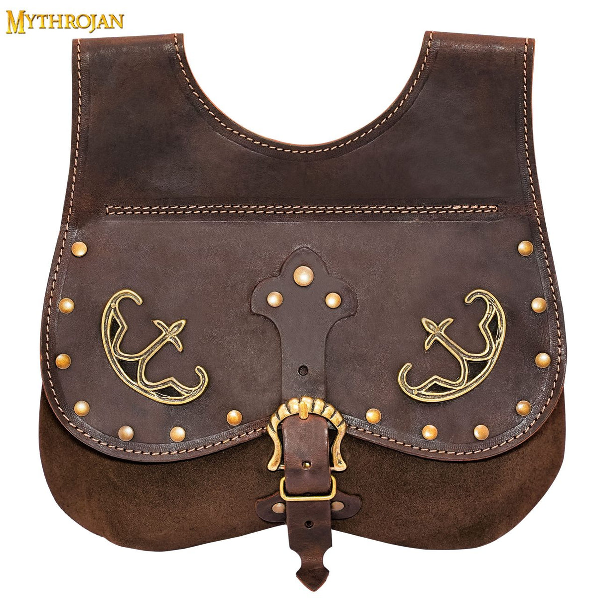 Late medieval kidney purse with fittings, black, 14th-15th centuries
