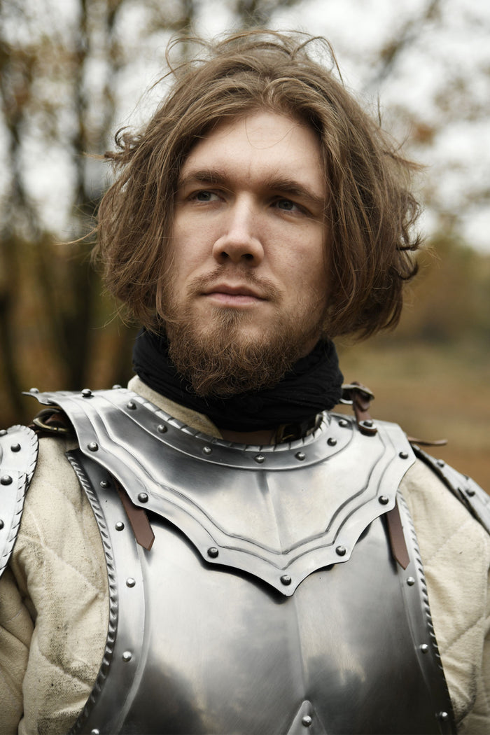 Gothic gorget side view