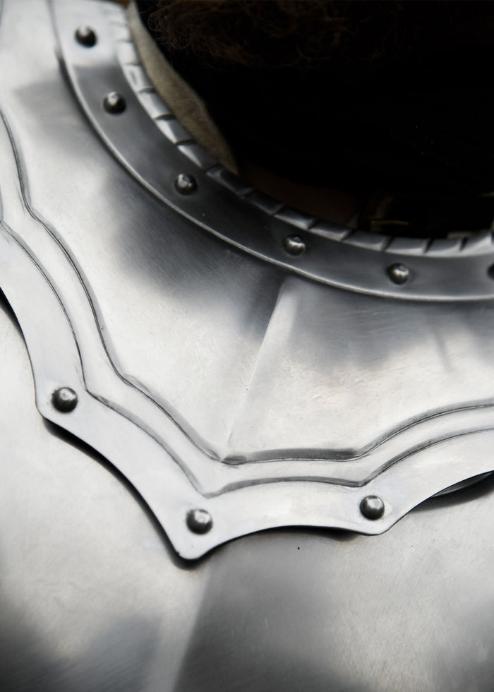 Gothic gorget worn