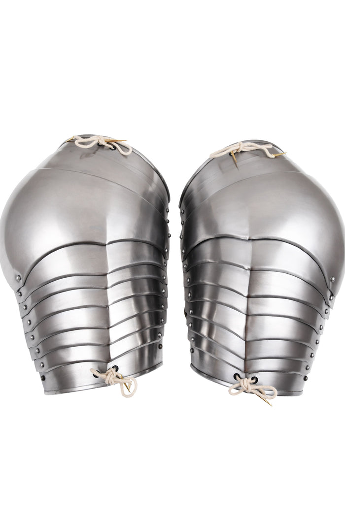 Middeleeuwse pauldrons, schouderpantser, 1.2 mm, paar