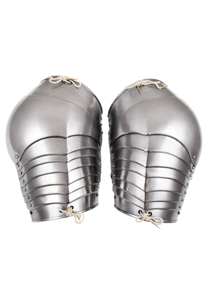 Middeleeuwse pauldrons, schouderpantser, 1.2 mm, paar