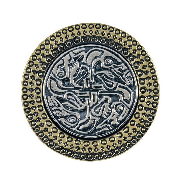 Alemannic pendant Niederstotzingen, 5th century, bronze-silver