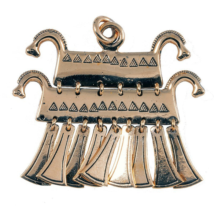 Horse head amulet Mecklenburg, bronze