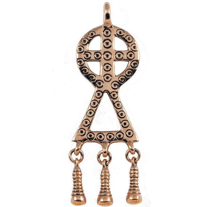 Sun cross pendant Durrnberg, bronze