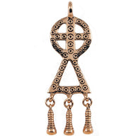 Sun cross pendant Durrnberg, bronze