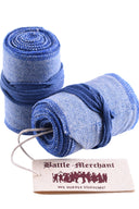 Beenwindsels met visgraatmotief, blauw