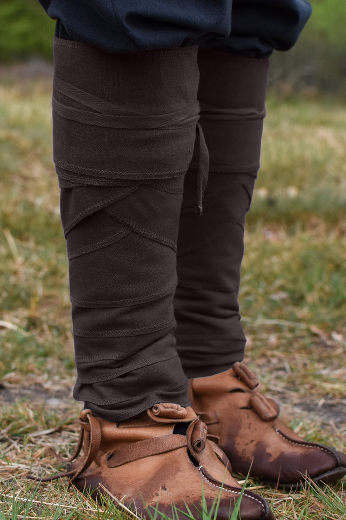 Leg wrappings Ubbe, brown