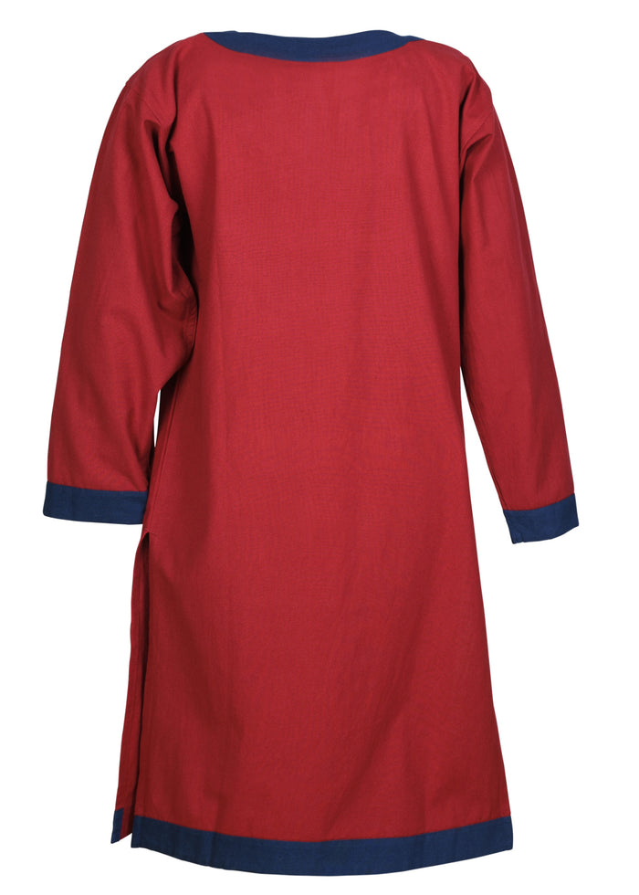 Karolingische tuniek Lothar, rood/blauw