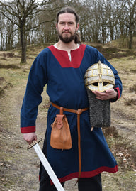 Karolingische tuniek Lothar, blauw/rood