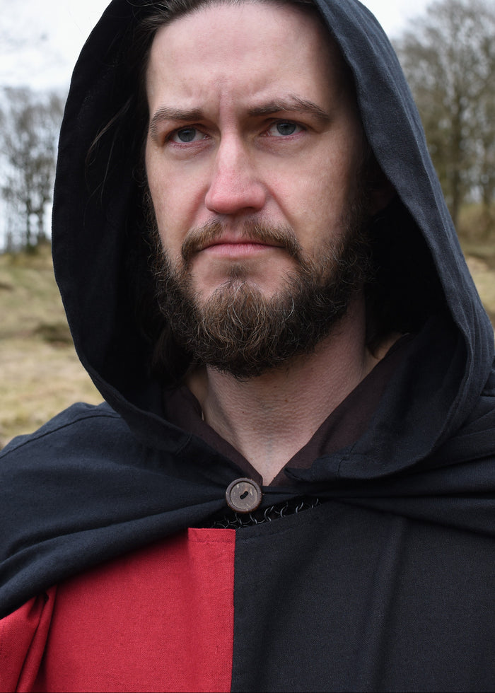 Medieval surcoat Rodrick, black-red