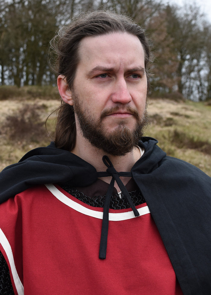 Medieval surcoat Rodrick, red-natural